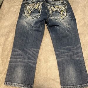 Miss Me Blue Jeans with Embroidered Pockets